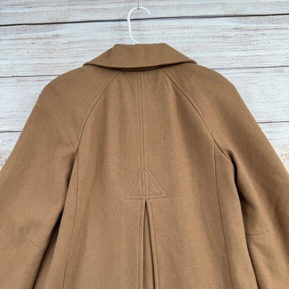 Elvenses Anthropologie Wool Toggle Button Overcoat Womens 0 Camel Brown - Picture 4 of 11